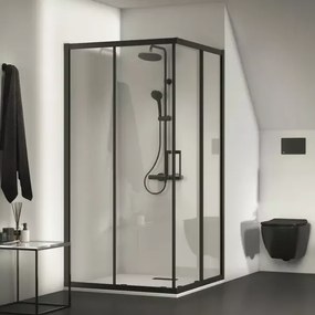 Usa glisanta cu segment fix 100 cm negru mat Ideal Standard Connect 2 K9262V3