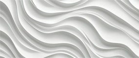 Tablou - Valuri Albe 3D (120x50 cm)