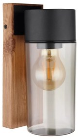 Aplica pentru exterior design industrial IP44 Etsi maro, negru
