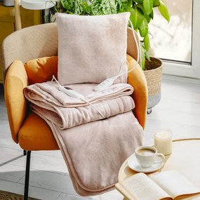 Patura electrica Adler AD 7443, 120W, 160x180 cm, Controler LCD, Protectie la supraincalzire, 7 setari, Timer, Roz