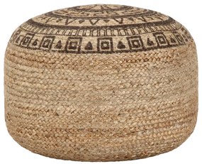 vidaXL Taburet lucrat manual, maro, 45 x 30 cm, iută