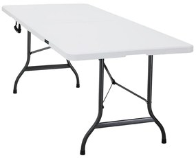 Masa gradina/bufet/camping Pliabil Alb 183 x 76 cm