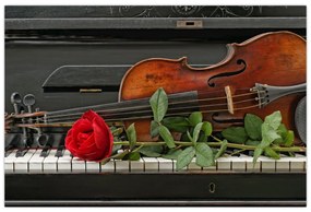 Tablou- Amintire de muzicean (90x60 cm)