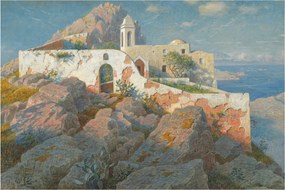Tablou - William Stanley Haseltine, Santa Maria a Cetrella, Anacapri, reproducere (90x60 cm)