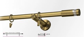 Galerie simpla PICIOR UNIVERSAL - XANTOS-simpla /19 - AUR ANTIC (Alege marime: 200 cm)