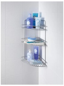 Etajeră pe colț cu 3 rafturi pentru baie Metaltex Ref