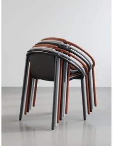 Scaun de dining cărămiziu Ringo – Umbra