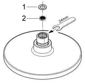 GROHE 27492000 - Cap de duș EUPHORIA COSMOPOLITAN Ø 180 mm crom lucios