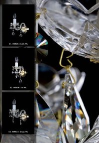 Aplica de perete cristal Bohemia MIRKA I. balls WL CE