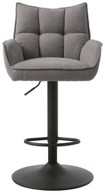 Scaune de bar gri cu înălțime ajustabilă 2 buc. Marilla – Unique Furniture