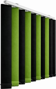 Jaluzele verticale blackout 2 culori negru / verde deschis – Stella 8210 / 8270