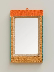 Oglinda de perete, din textil impletit, Mali