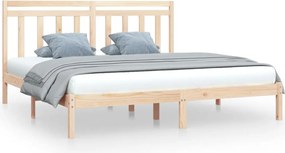 vidaXL Cadru de pat, 200x200 cm, lemn masiv