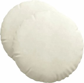 vidaXL Perne de Șezut 2 pcs Crem Ø 40 x 13 cm Catifea