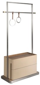 Suport pentru haine bara cu inele si sertare Coat Rack