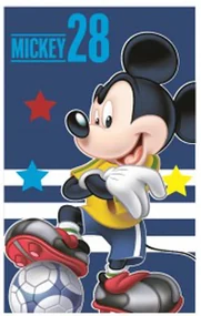 Disney Mickey Football Blue prosop de mână, prosop pentru față, prosop de 35x65cm