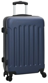 vidaXL Set de Valize cu blocare 3 pcs Albastru închis 50 x 31 x 78 cm
