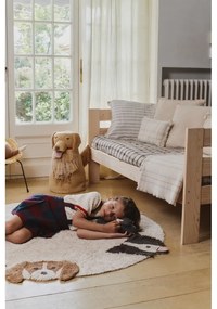 Coș de jucării pentru copii bej din material textil 40x30x55 cm Luna – Lorena Canals