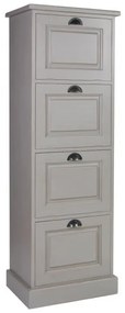 Dulap pentru dosare, gri ,din lemn de pin, aspect clasic, New York