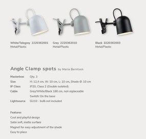 Aplica cu clips design modern Angle negru