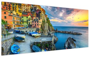Tablou - Satul mediteranean (120x50 cm)