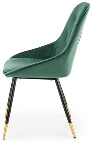 Scaun K437 Velvet Verde – l49 x A55 x h88 cm