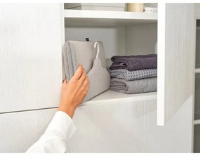 Umeras pentru calcare cu aburi pe verticala Brabantia Linn 1008935, Pliabil, Carlig pivotant 360°, Gri