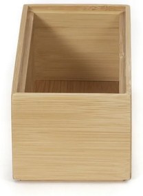Organizator Compactor Bamboo Box, 15 x 7,5 x 6,5 cm, lemn natural