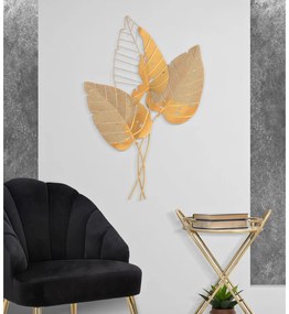 Decorațiune de perete din metal 53x84,5 cm Autumn Leaf - Mauro Ferretti
