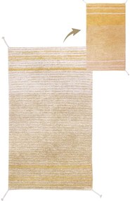 Covor galben ocru din bumbac 80x140 cm Twin Amber – Lorena Canals