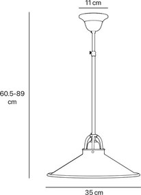 Pendul stil industrial din alama personalizabila Alice