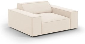 Fotoliu bej cu tapițerie din catifea Jodie – Micadoni Home