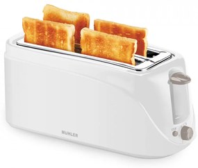 Toaster de pâine Muhler TX402P cu 4 felii, alb 1006618