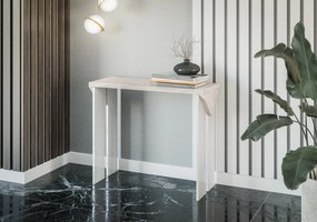 Măsuță consolă Tarni (gri deschis + alb lucios). 1055248