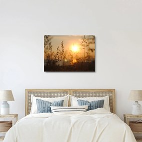 Tablou pe sticlă cu răsărit de soare (70x50 cm)