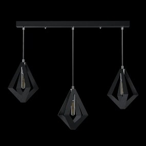 Lustra moderna cu 3 pendule design LUX realizat manual CRYSTALLO XL