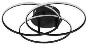 Plafoniera LED rotativa orientabila metal negru KOMBOS