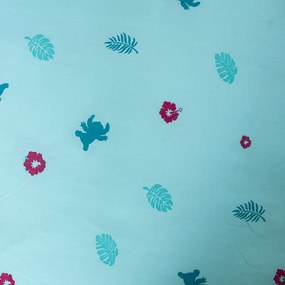 Lenjerie de pat pentru copii albastră din bumbac pentru pat de o persoană 140x200 cm Lilo a Stitch "Hawaii" – Jerry Fabrics