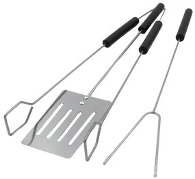 Set 3 ustensile inox pentru grătar