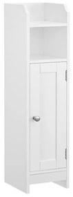 Dulap baie LEHAC 18x80 cm, alb