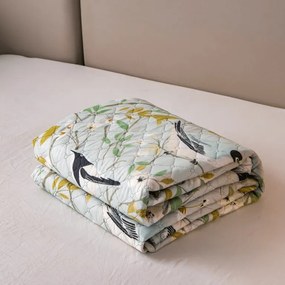 Cuvertura de pat SPRING BIRDS, colorata Dimensiune: 220 x 240 cm