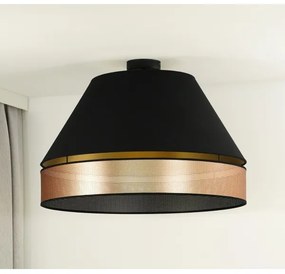 Lustră aplicată COPPER Duolla SHINY 1xE27/15W/230V d. 60 cm negru/cupru