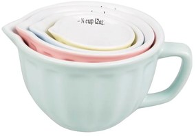 Set 4 căni de măsurare Sass &amp; Belle Retro, culori pastelate