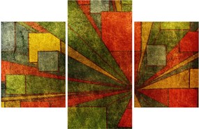 Tablou cu abstracție geometrică (90x60 cm)