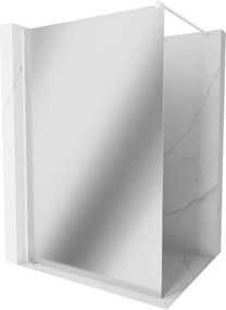 Mexen Kioto perete de duș Walk-in 100 x 200 cm, oglindă 8 mm, alb - 800-10-101-20-50