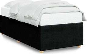 vidaXL Cadru pat fără saltea țesătură neagră 90x200 cm