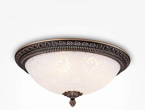 Plafoniera design clasic diametru 37cm, Pascal bronz MYC908-CL-03-R