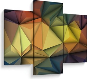 Tablou - Abstracție 3D poligonală (90x60 cm)