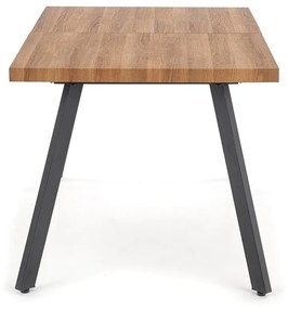 Masa de bucaterie Berlin 160 cm, miere de nuc / negru