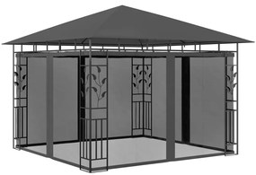 vidaXL Pavilion cu plasă anti-țânțari, antracit, 3x3x2,73 m, 180 g/m²